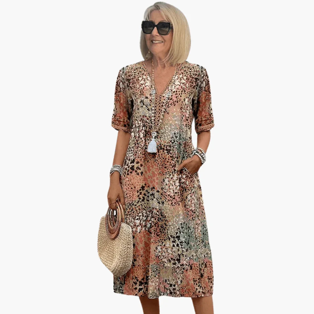 Summer Dress with Print for Women  Airy & Figure-Friendly