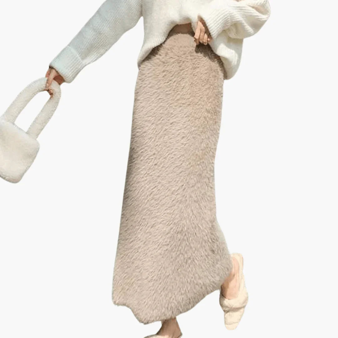 Fluffy Winter Skirt for Women  Soft and Warm