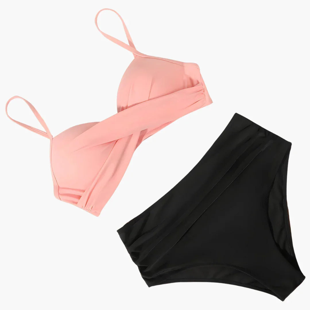 Bikini Set for Women - with High Waist and Adjustable Straps