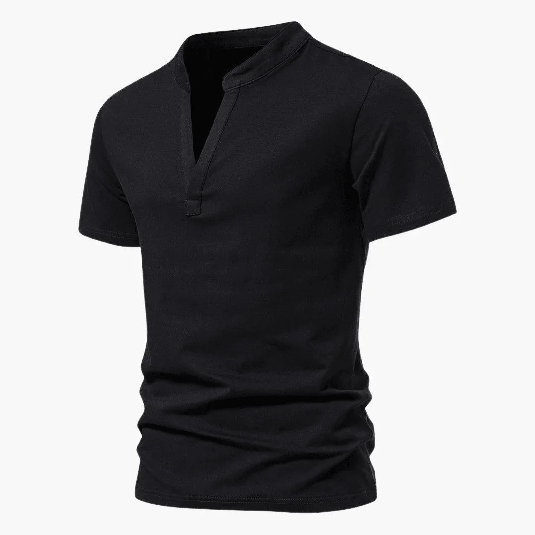 Men's V-Neck T-Shirt Made of Breathable Cotton