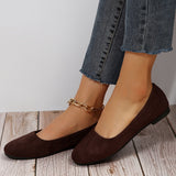 Women's Loafers with Slip On and Plain Toe
