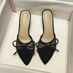 Women's Heeled Shoes with Peep Toe and Stiletto Heel