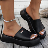 Beatrix | Women's Platform Slippers with Open Toe and Slip-On