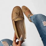 Women's Loafers with Bow Detail and Tassel