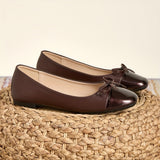Women's Flat Shoes with Square Toe and Slip On
