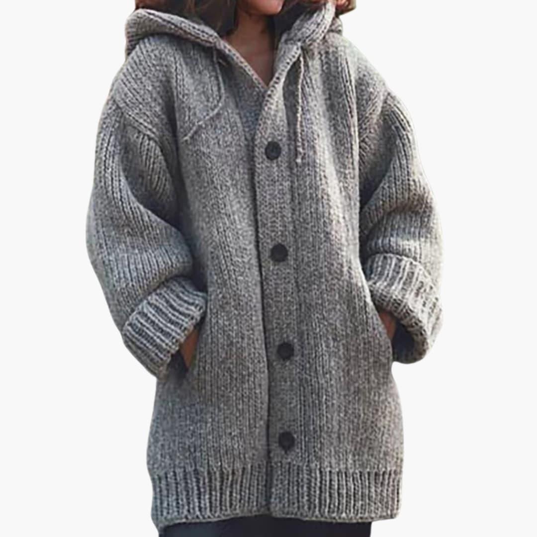 Long Hooded Cardigan for Women