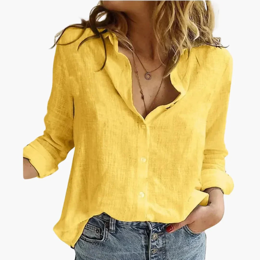 Elegant Long Sleeve Shirt for Women - Classic & Versatile