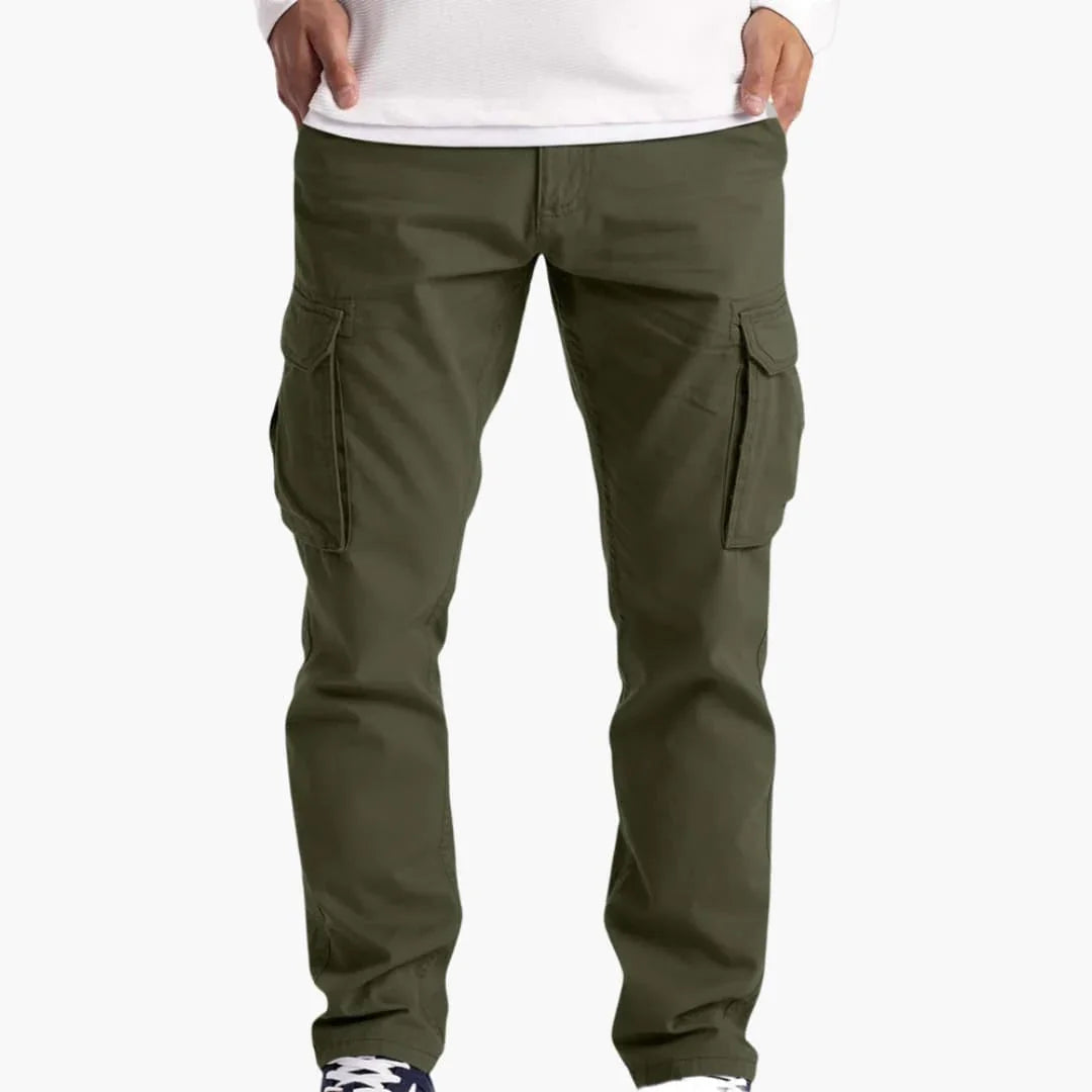 Bavane | Men's Summer Cargo Pants with Pockets and Adjustable Waist