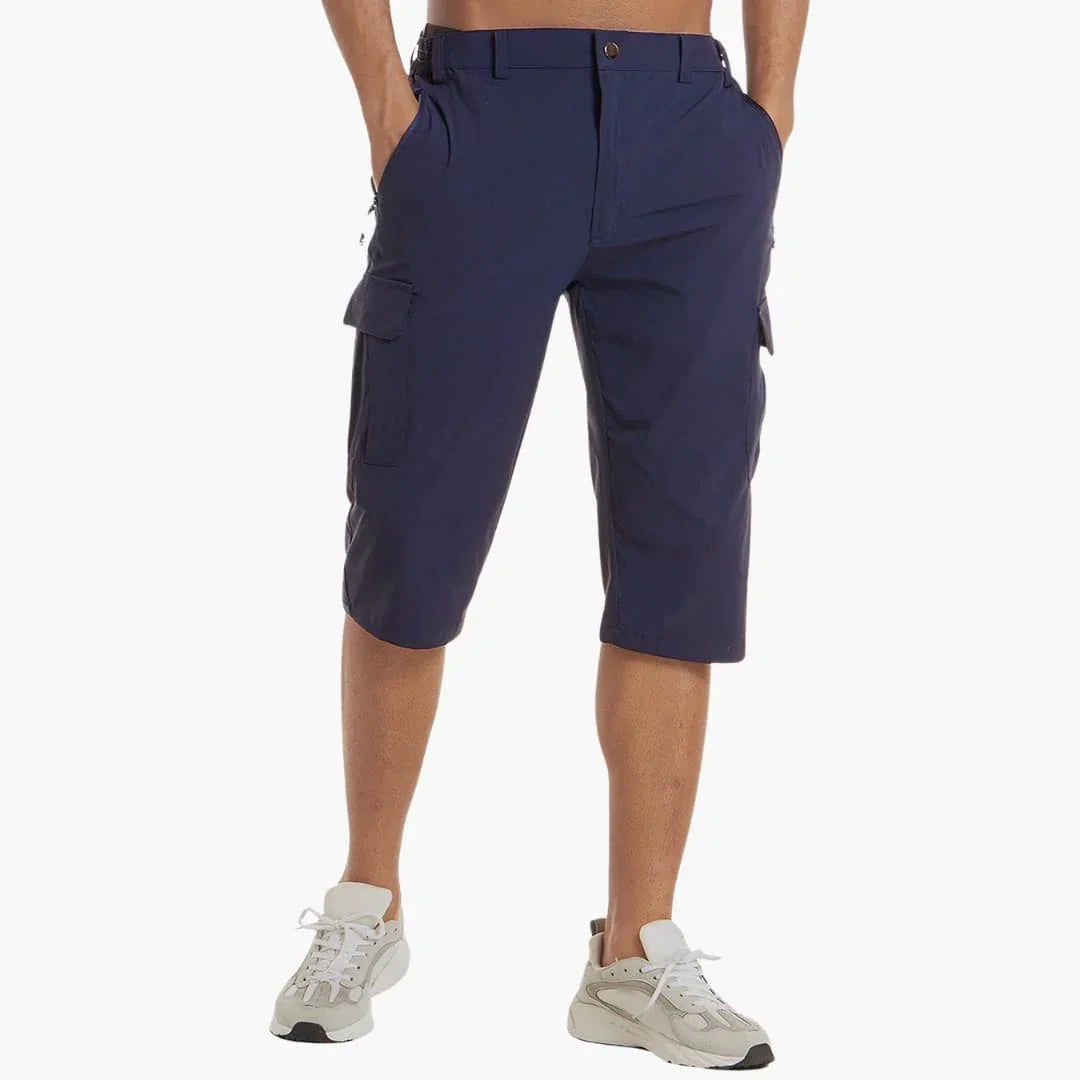 Bavane | Men's Summer Cargo Shorts with Stretch Fabric and Zipper Pockets