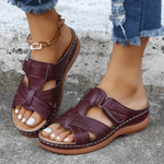 Women's Orthopedic Sandals with Leather Upper and Arch Support