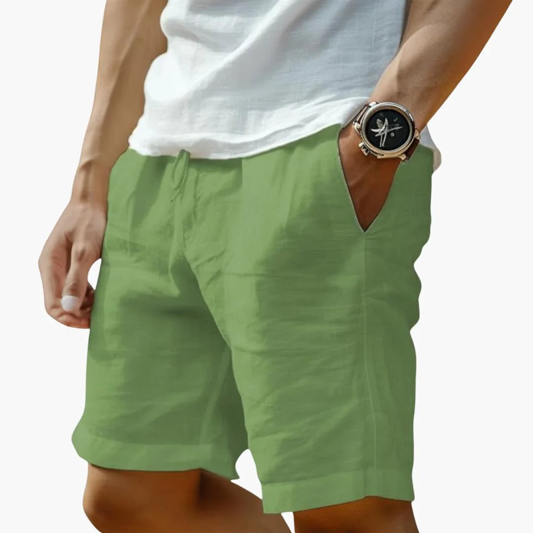 Bavane | Men's Summer Shorts with Elastic Waistband and Drawstring Closure