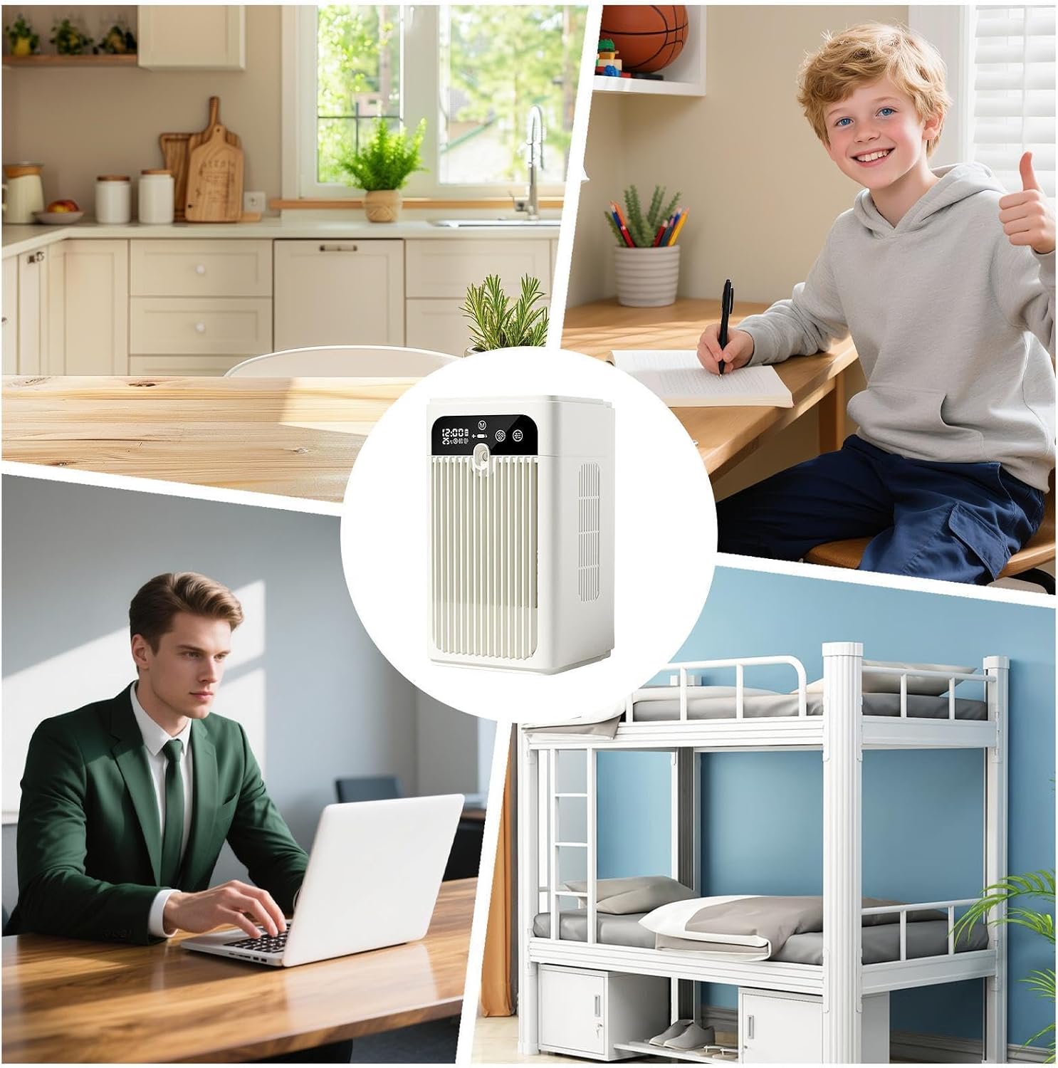 Portable Mini Air Cooler with Digital Display