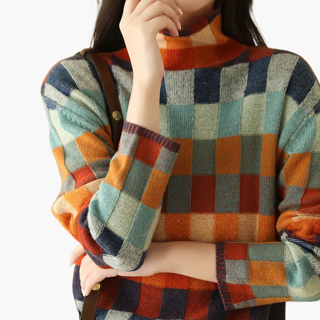 Knitted Turtleneck Sweater for Women