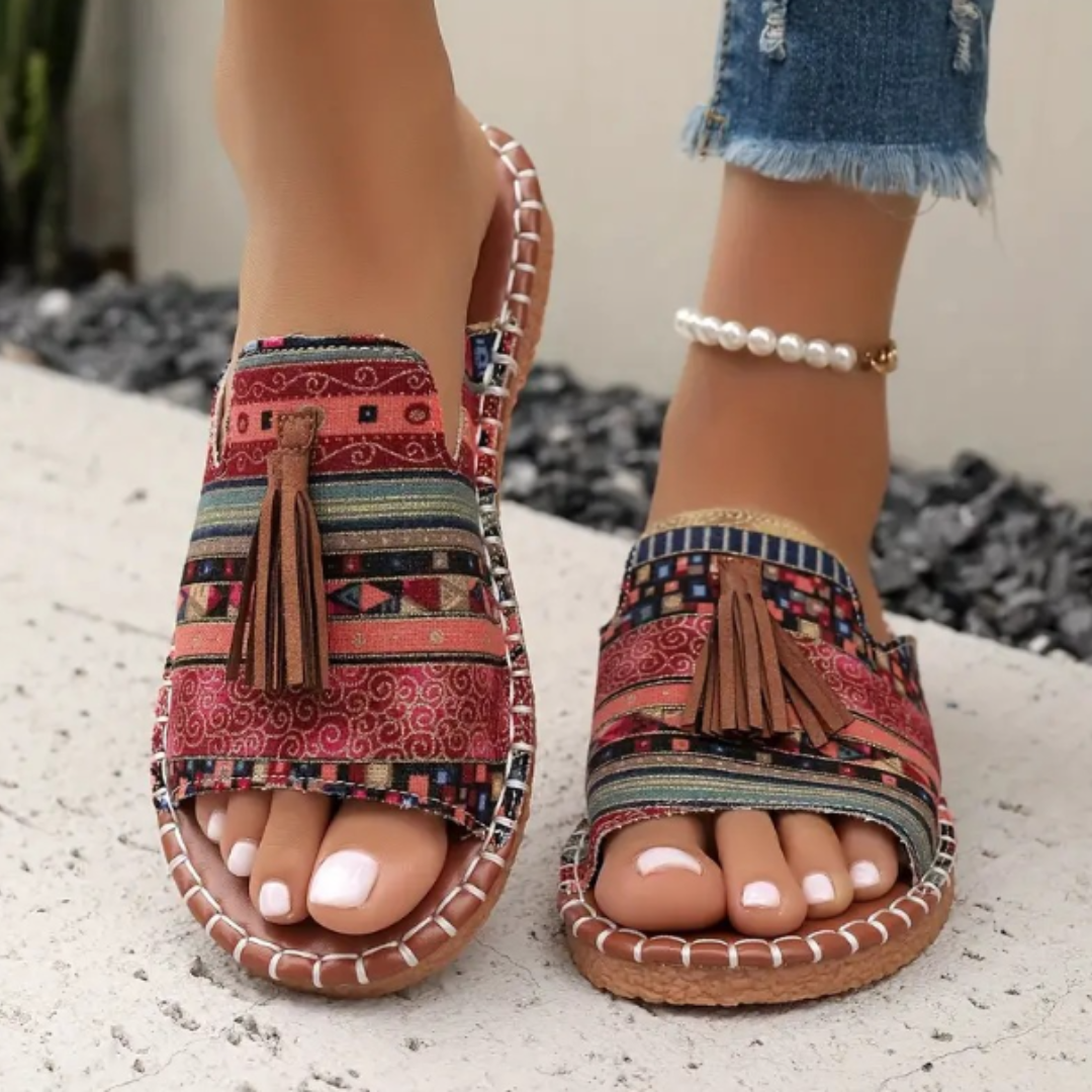 Womens Orthopedic Sandals with Cushioned Sole and Slip-On Design