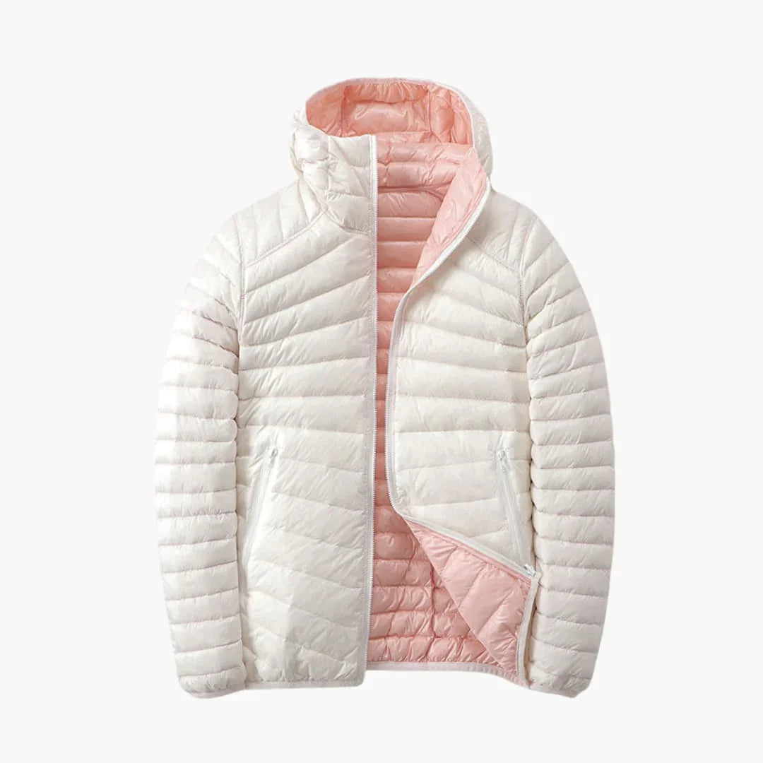 Bavane | Women's Padded Jacket with Hood and Reversible Function