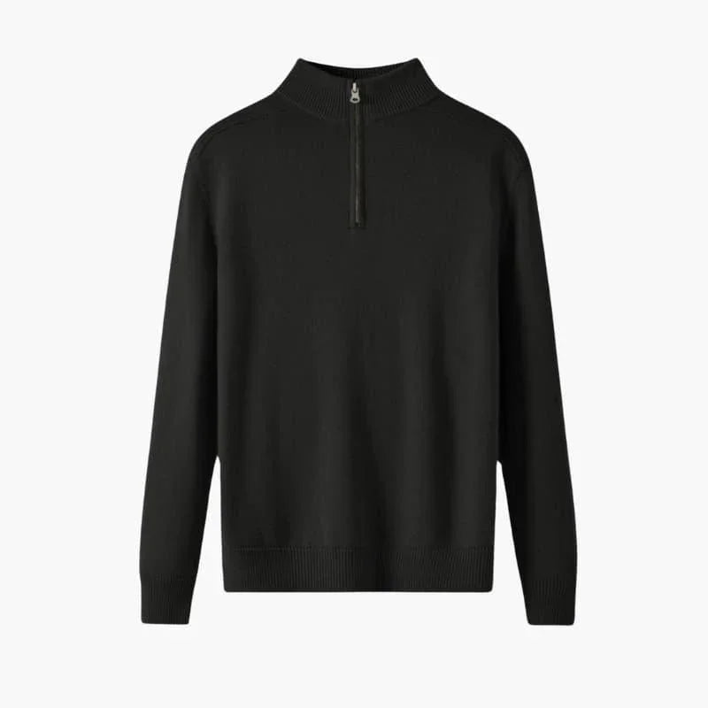 Men's Merino Zip Sweater Soft & Warm