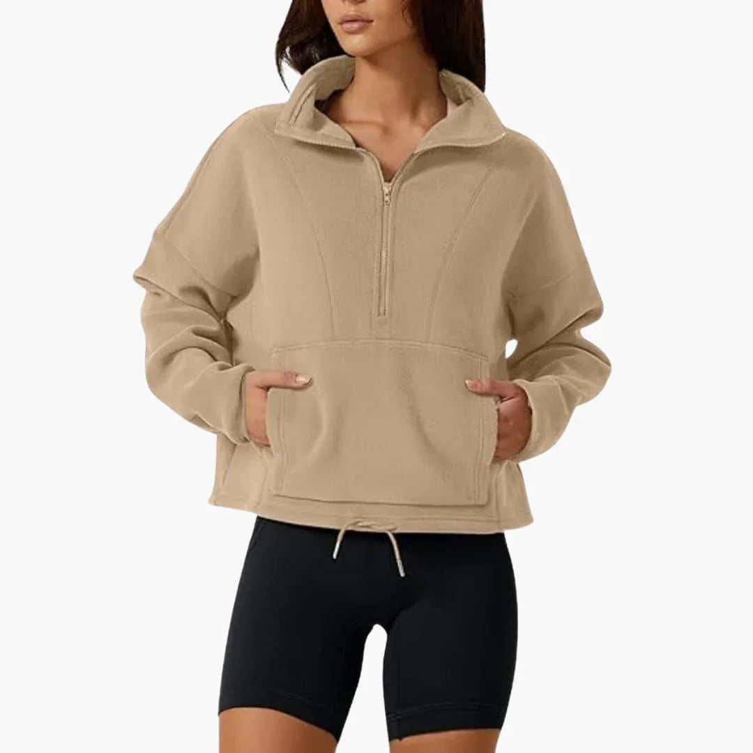 Women's Fleece Jacket  Warm Polar Fleece Sweatshirt Winter