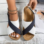 Womens Orthopedic Sandals with Wedge Platform and Cushioned Insole