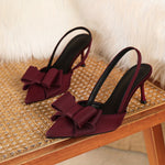 Women's Heels with Bow Detail and Stiletto Heel