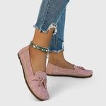 Women's Loafers with Bow Detail and Tassel