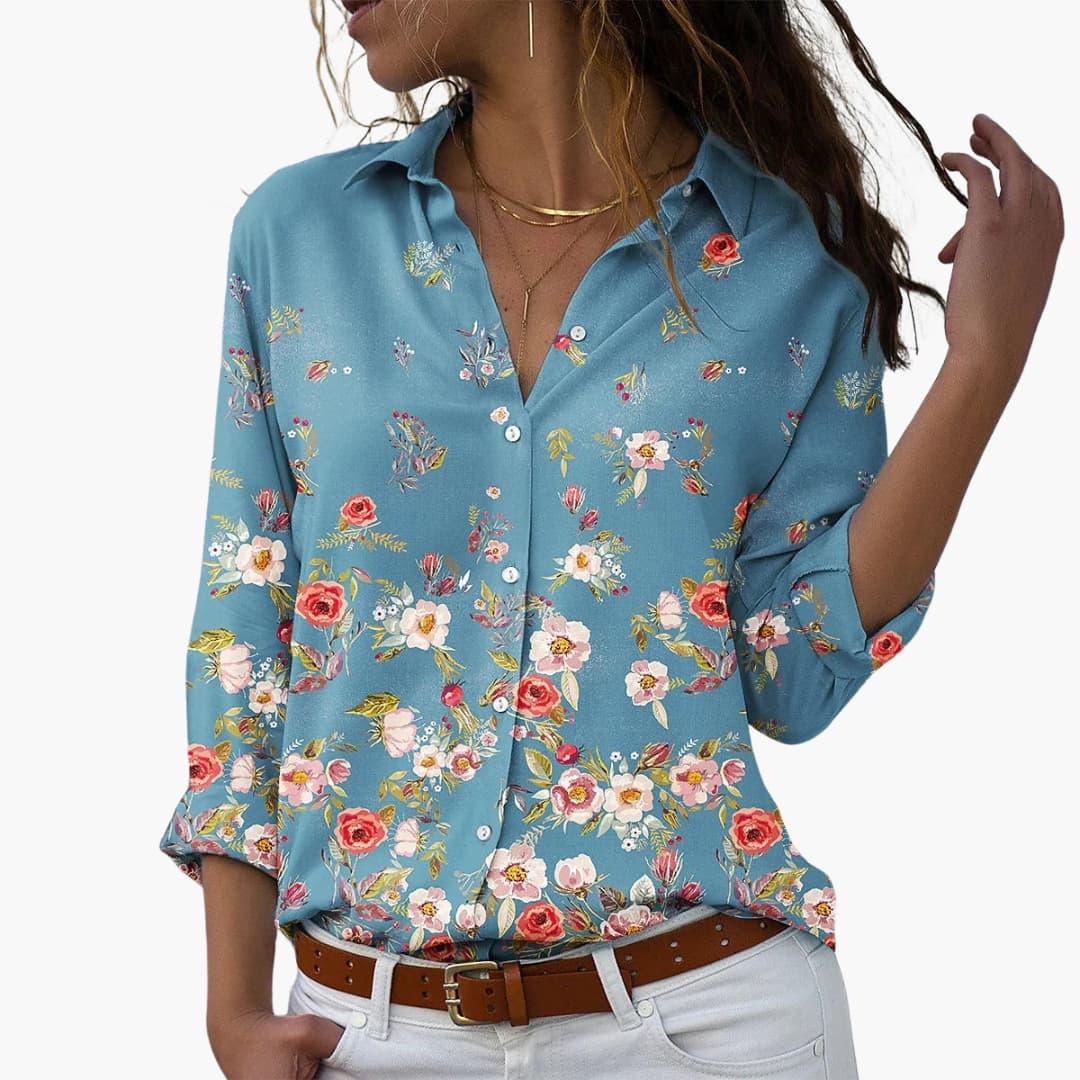 Bavane | Summer Top for Women with Floral Print - Casual & Modern