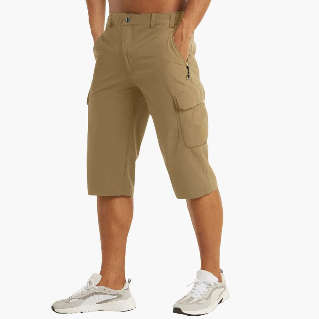 Men's Bermuda Cargo Shorts with Pockets for Summer Outdoor