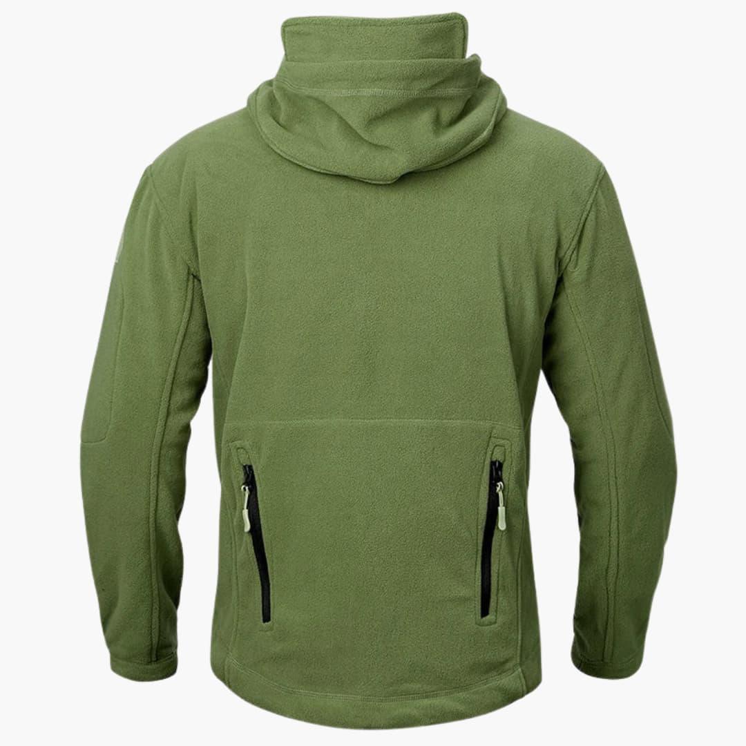 Men's Zip-Up Hoodie with Multiple Pockets