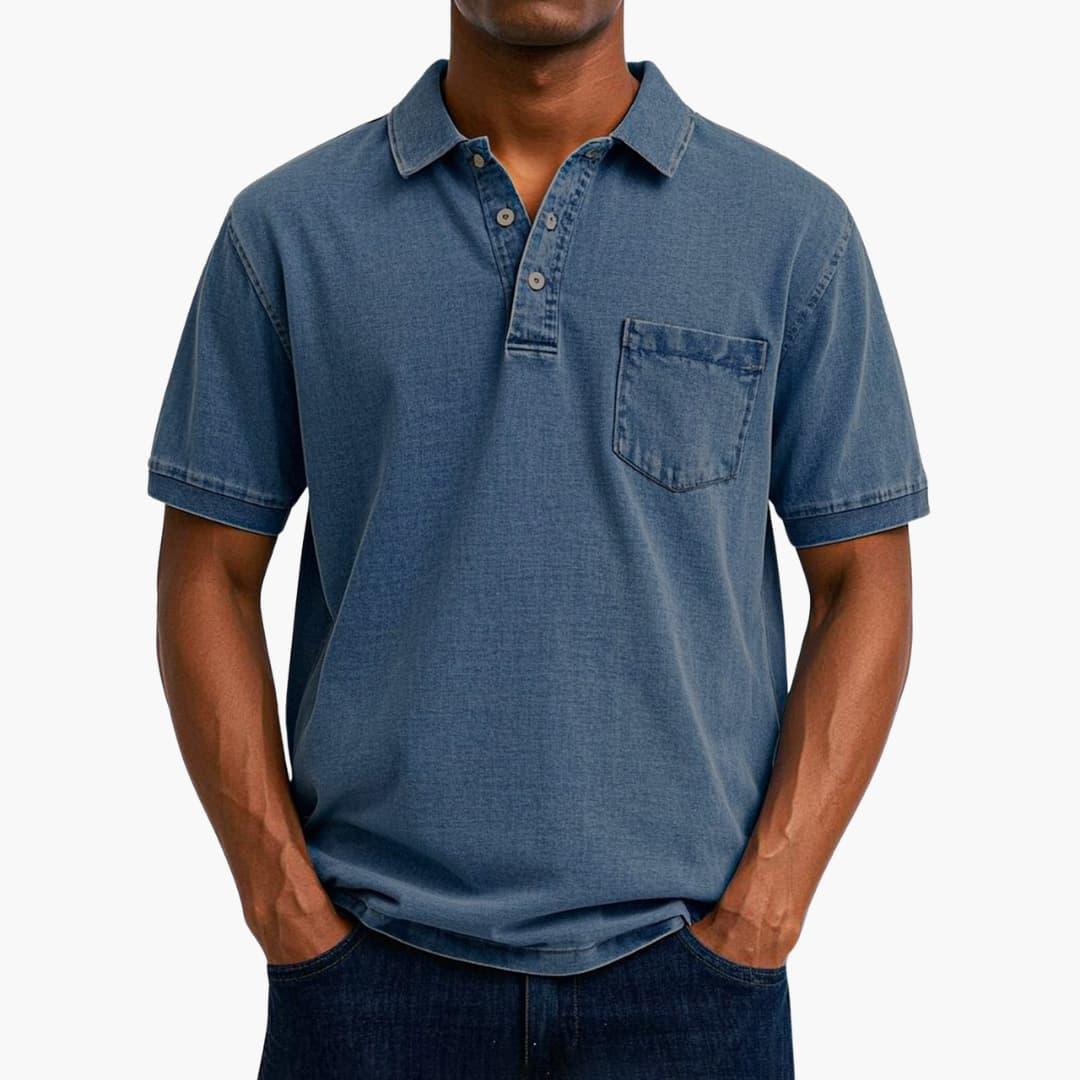 Classic Polo Shirt - Short Sleeve Shirt for Men with Pocket