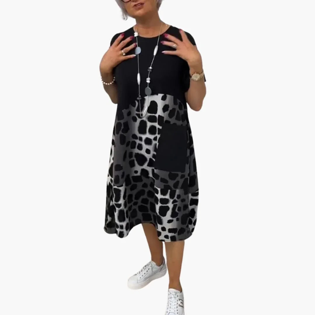 Summer Dress Women - Casual Leisure Dress with Pattern Print