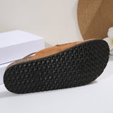 Women's Mules with Round Toe and Buckle