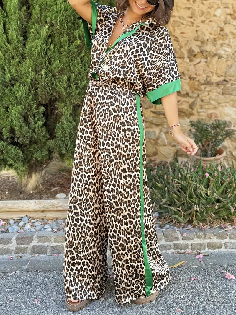Women's Two-Piece Set | Collared top and Trousers