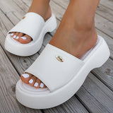 Beatrix | Women's Platform Slippers with Open Toe and Slip-On