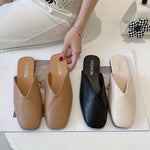 Women's Mules with Square Toe and Mary Jane Strap