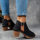 Women's Sandals with Lattice Heel and Adjustable Straps