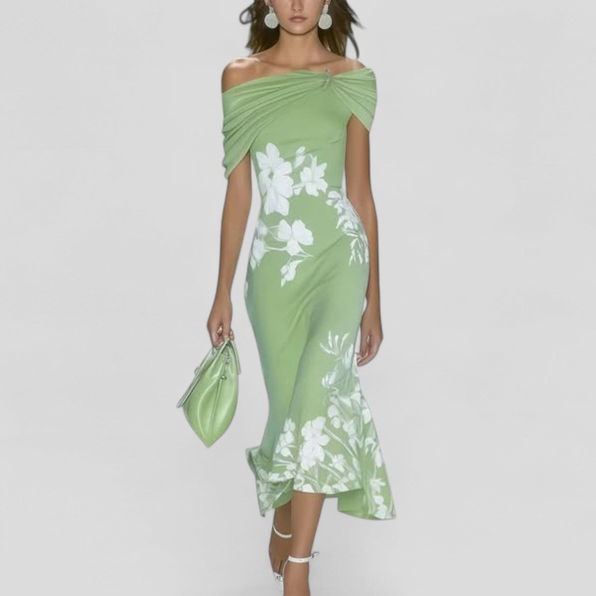 Women's Wedding Guest Midi Dress | Bodycon Floral