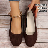 Women's Loafers with Slip On and Plain Toe