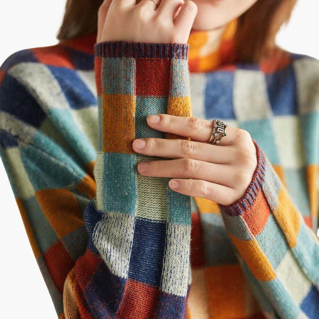 Knitted Turtleneck Sweater for Women