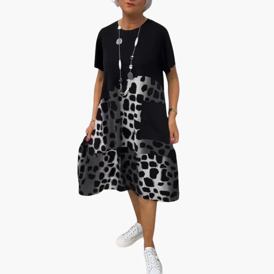 Summer Dress Women - Casual Leisure Dress with Pattern Print
