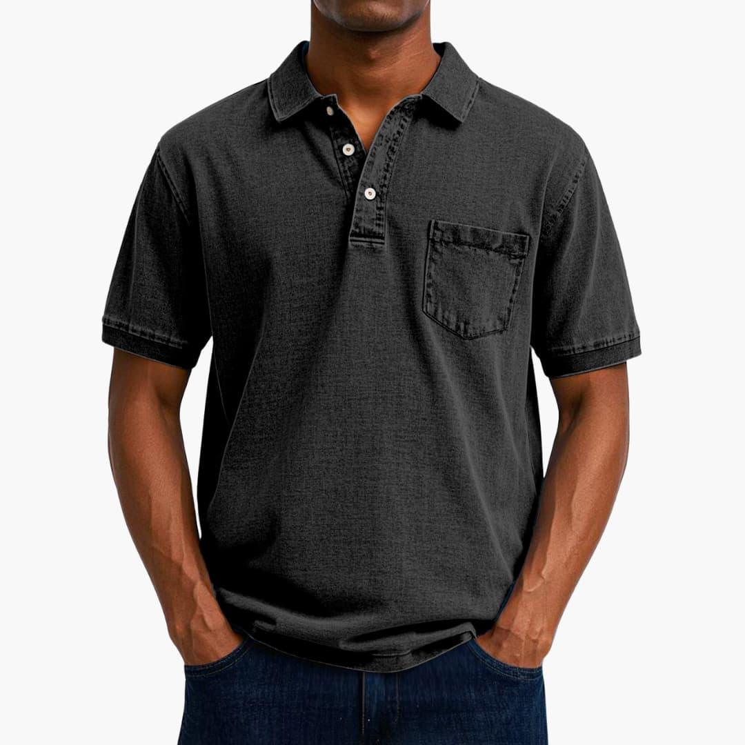 Classic Polo Shirt - Short Sleeve Shirt for Men with Pocket
