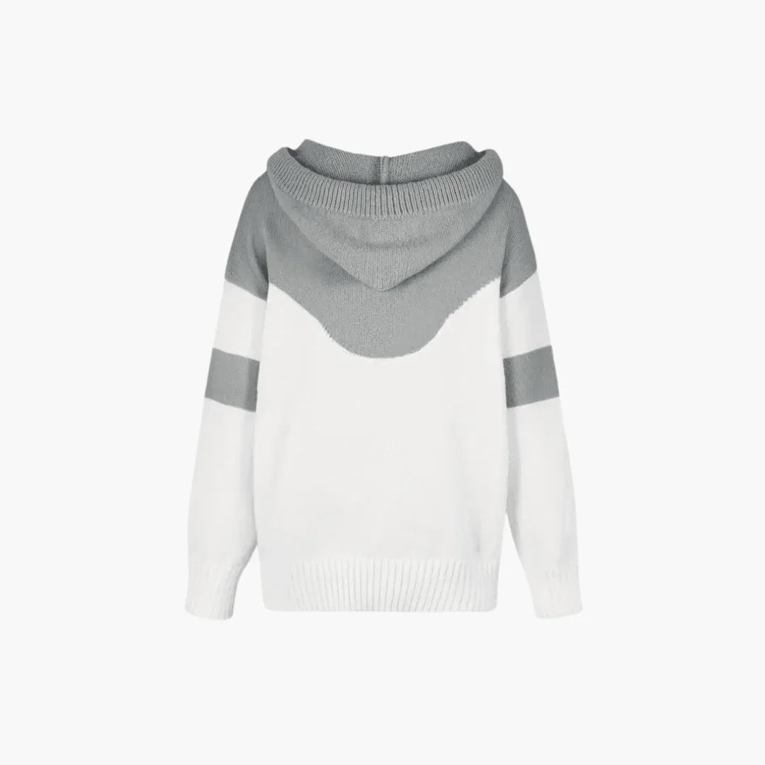 Cozy Colorblock Hoodie for Women  Modern and Stylish
