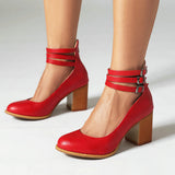 Zara | Womens Orthopedic Sandals with Ankle Strap and Block Heel