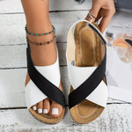 Womens Orthopedic Sandals with Wedge Platform and Cushioned Insole