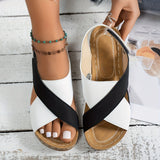 Womens Orthopedic Sandals with Wedge Platform and Cushioned Insole