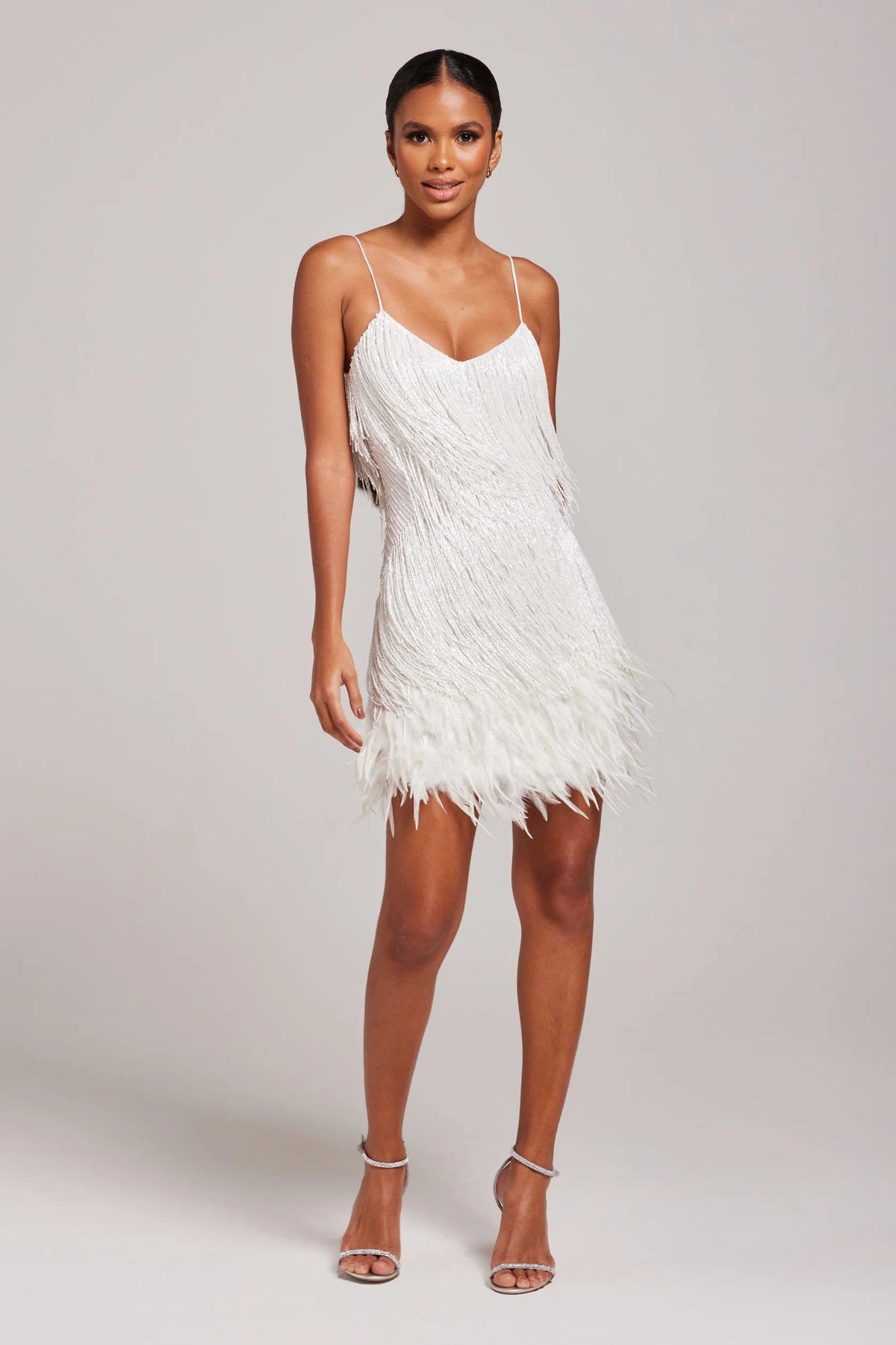 Women's Cocktail Dress | Sleeveless Fringe