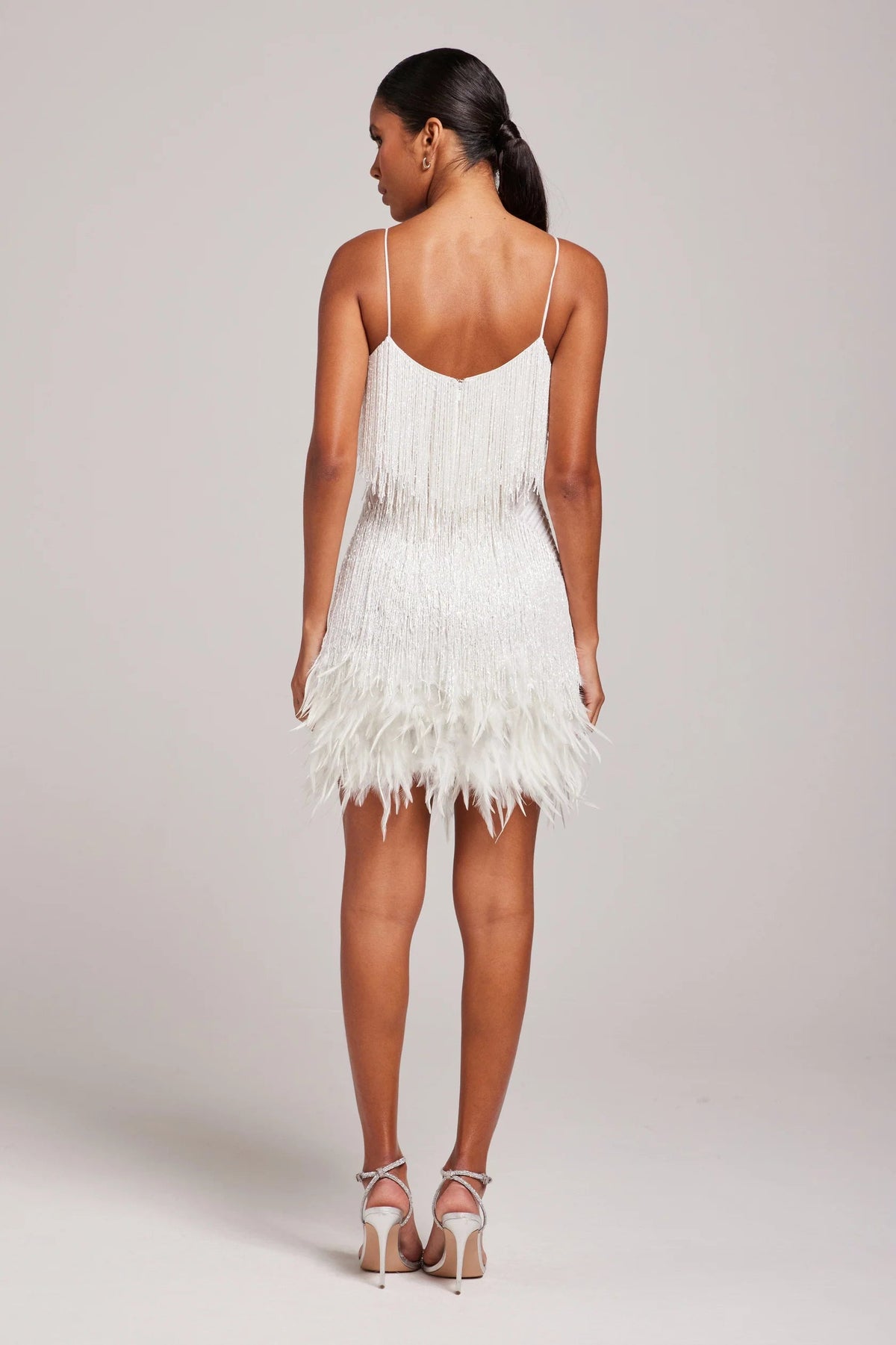 Women's Cocktail Dress | Sleeveless Fringe
