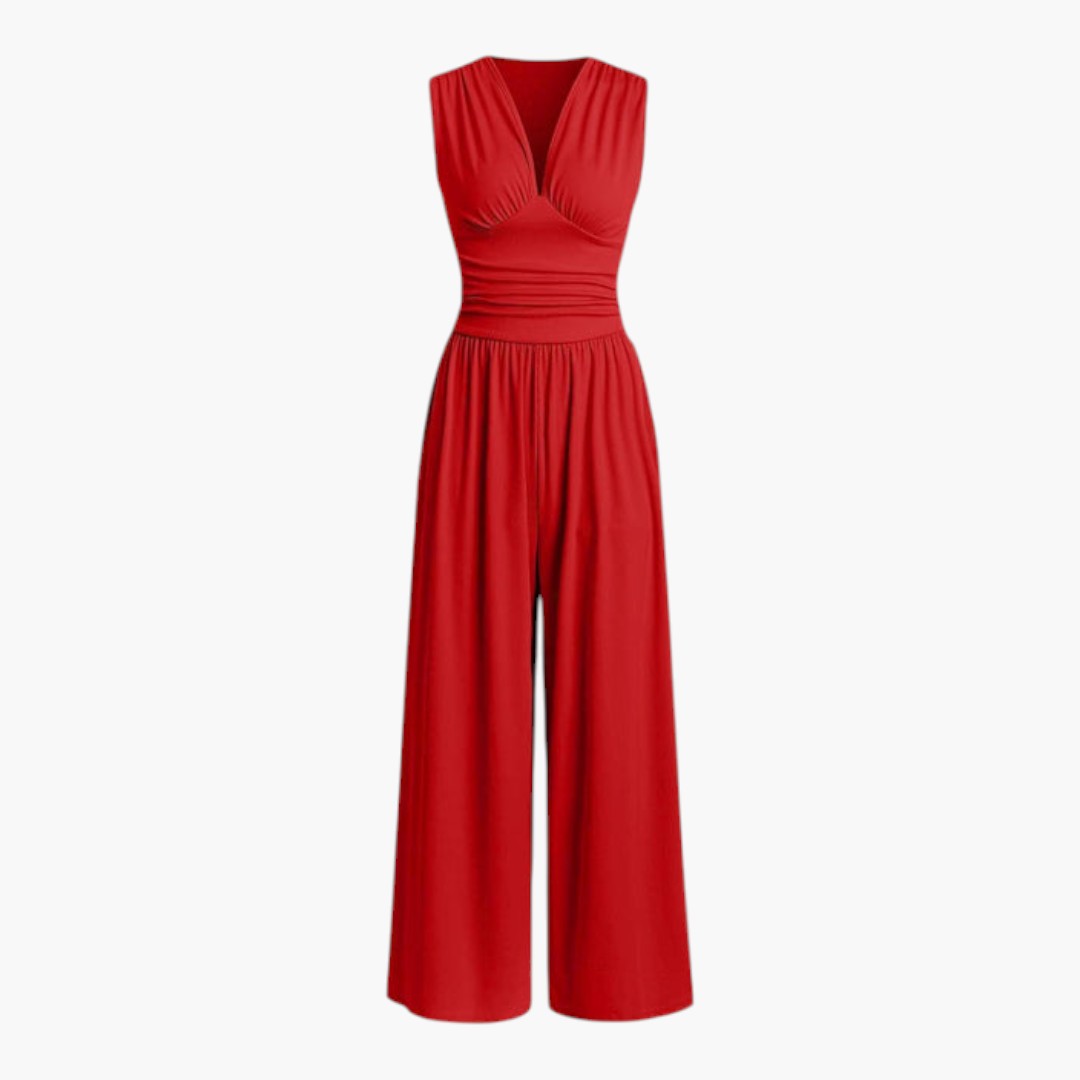 Bavane | Women's Jumpsuit with Sleeveless Design and Wide-Leg Fit