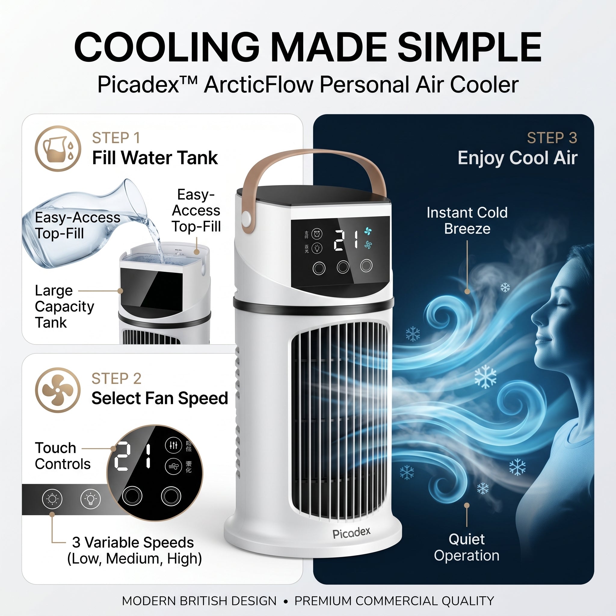 Veltrix – Small Air Conditioner Portable AC Fan