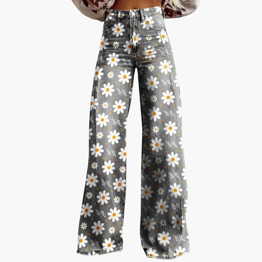 Bavane | Women's Printed Wide-Leg Pants