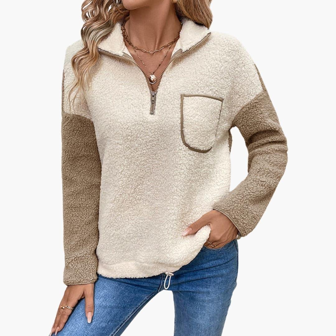 Bavane | Women's Fleece Pullover with Pocket