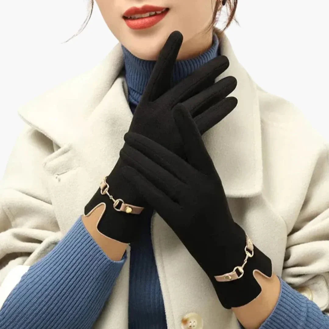 Bavane | Women's Gloves with Lining and Elastic Cuffs